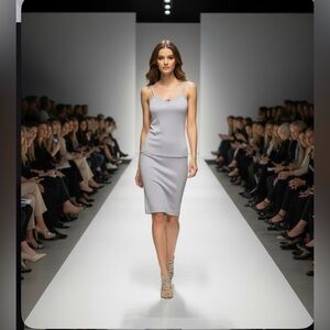 ✨ Simon Chang Designer Knit Camisole & Skirt Set – Elegant 2 Piece Outfit ✨